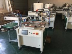 新余化妆品盒子箱子转盘丝印机厂家半自动丝印